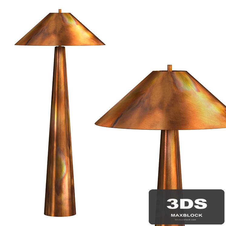Romani Iridescent Acid Wash Floor Lamp