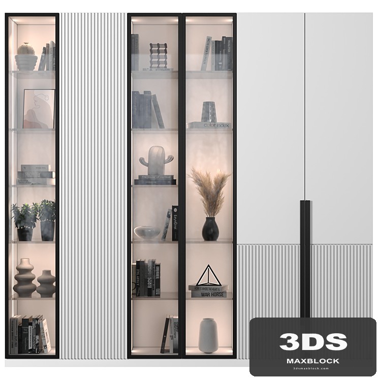 Cabinet with shelves