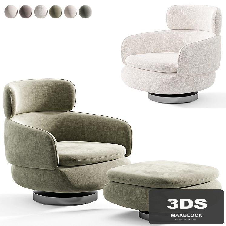 Vivienne High Armchair by Minotti