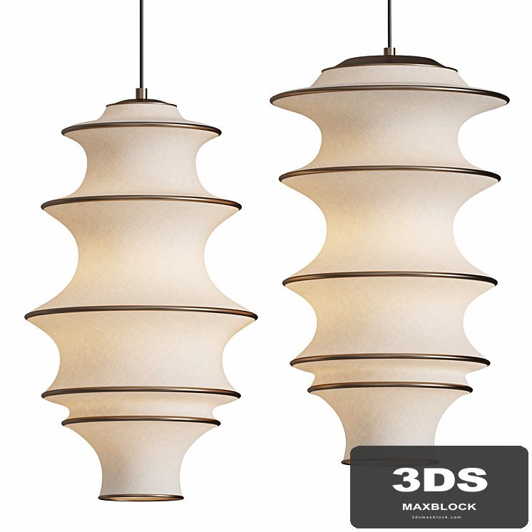 Japanese Design Wabi-sabi Fabric Pendant Lights