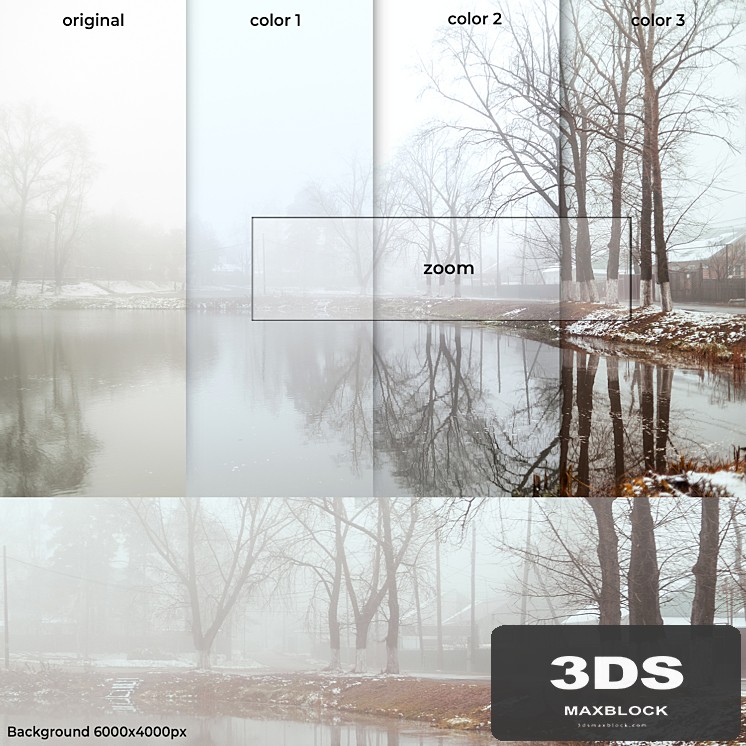 Fog over the lake 6k