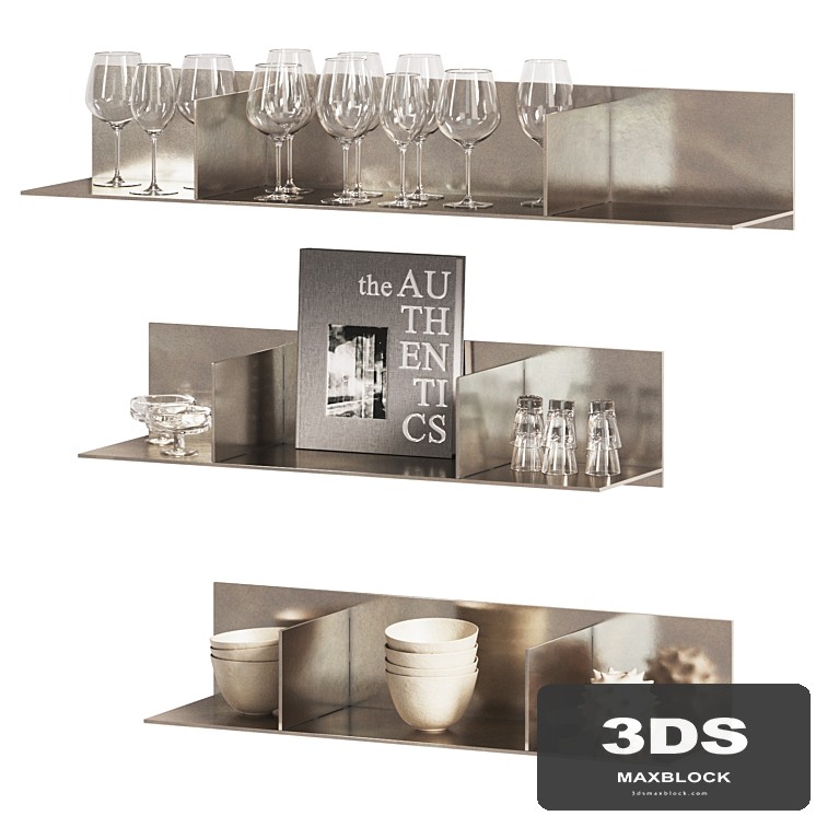 FRAMA Rivet Aluminum Shelves