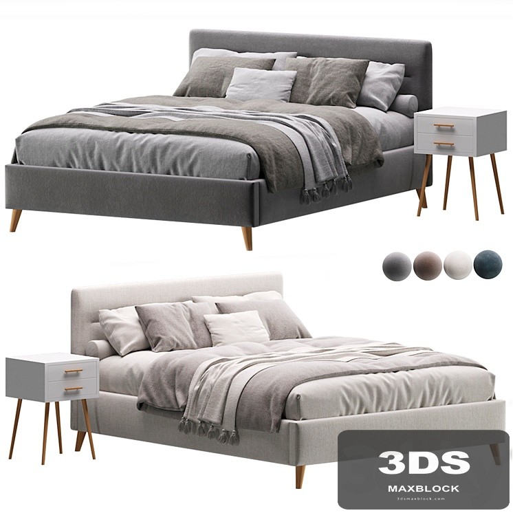 Bed Pyle 160 Velvet by Divan.ru / Bed Pyle