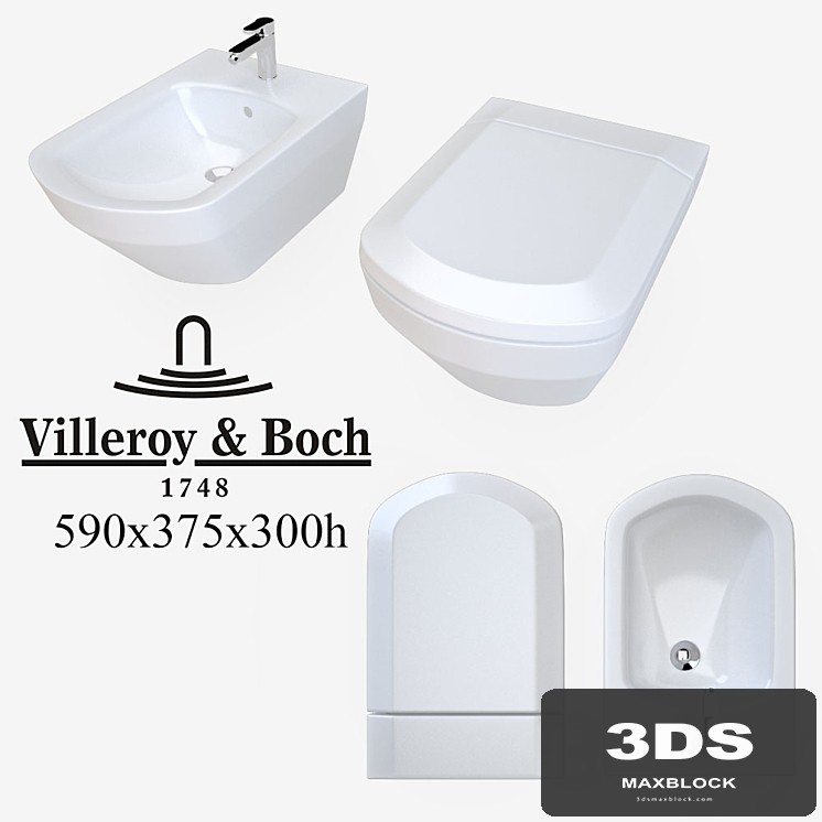The toilet and bidet Villeroy&Boch Sentique
