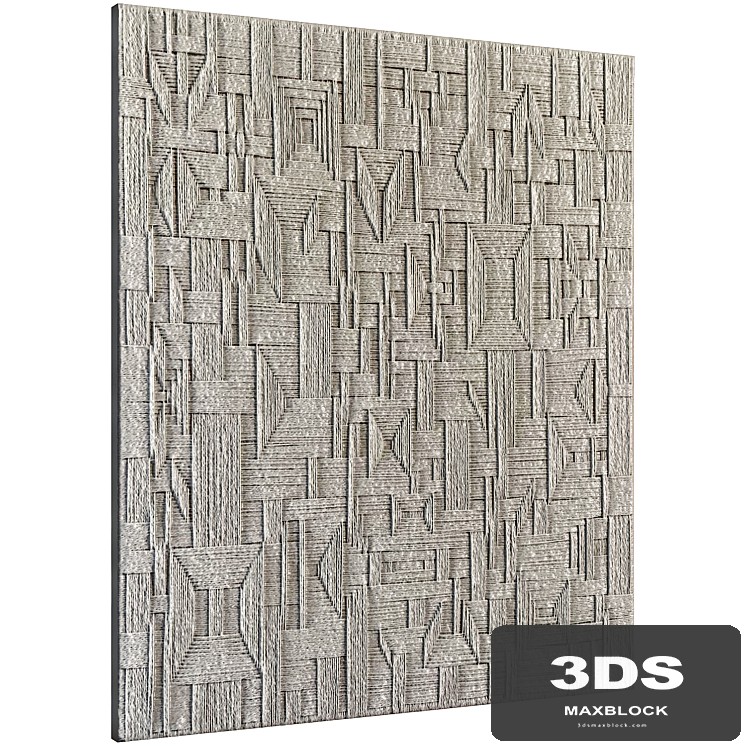 Bas-relief plaster wall decorative panel rope cable thread tying lasso