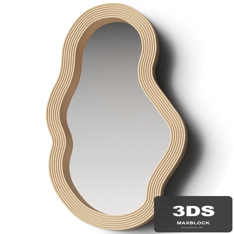 ferm Living - Pond Mirror Rattan