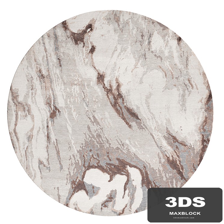 Calacatta Round Rug