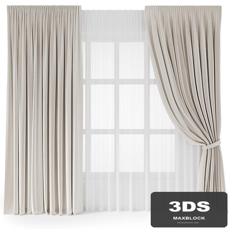 Two-color curtains with a grab