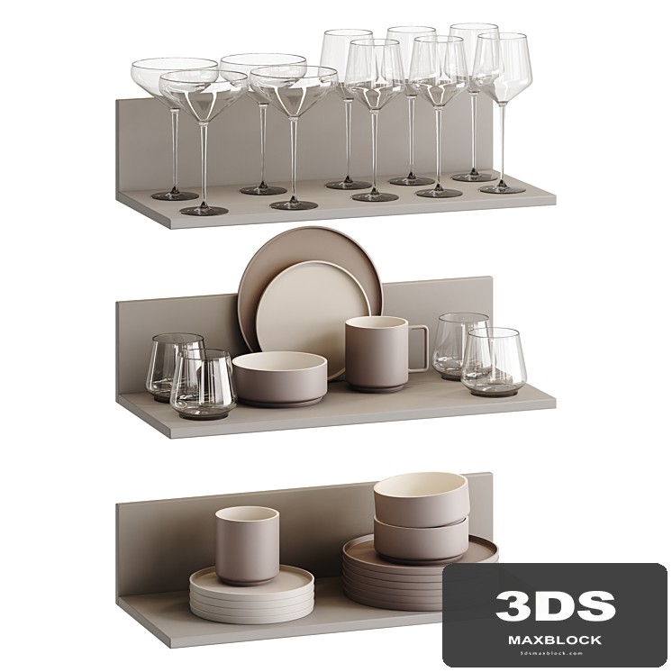 Decor set Kitchen Utensils 02