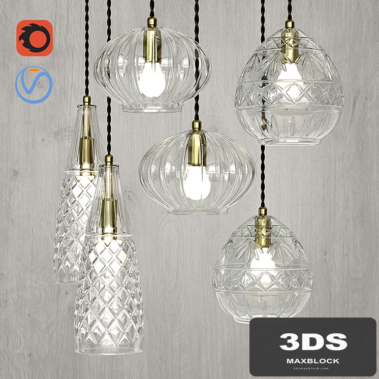 Chandeliers CRYSTAL Goblet, CRYSTAL Pithos, Urchin