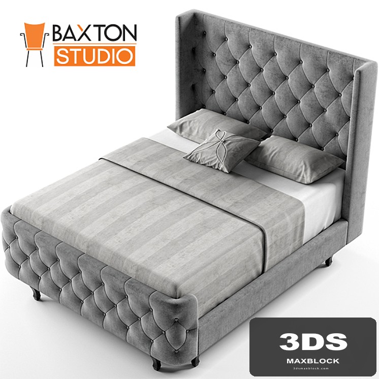 Baxton Studio Regina Wood Contemporary Bed, Queen