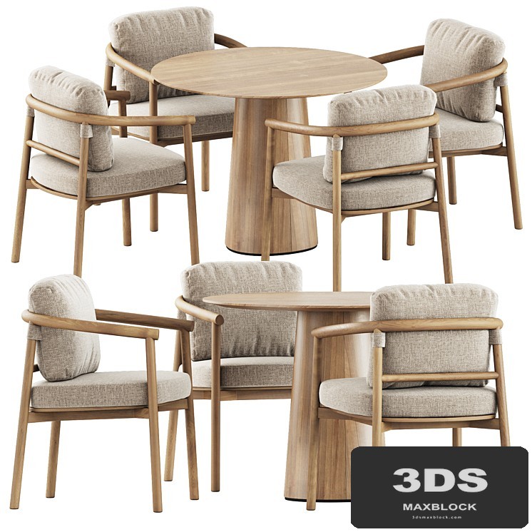 Lyora Chairs by Snoc and POV table by Ton