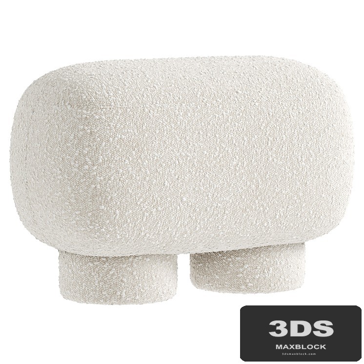 Pouf 101 Copenhagen Big Foot Bench, Petit Boucle