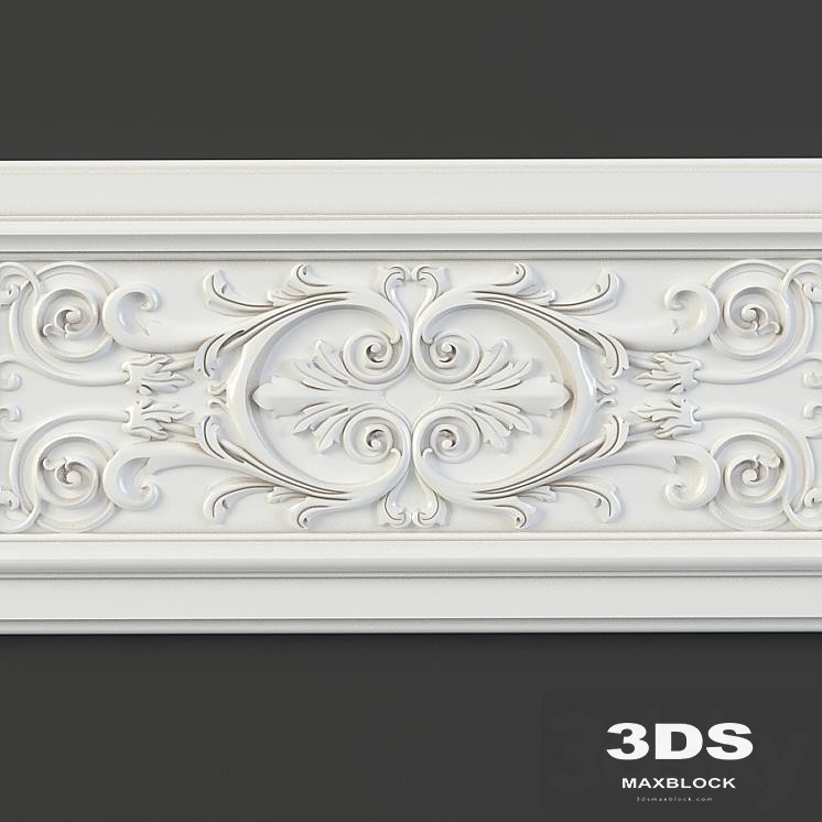 Furniture with carved facade element