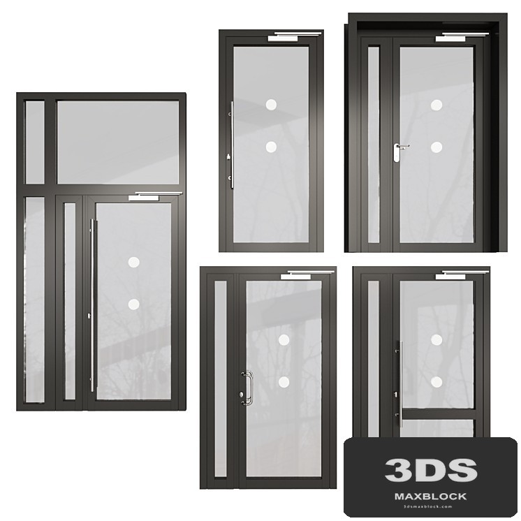 Fireproof stained glass doors 01