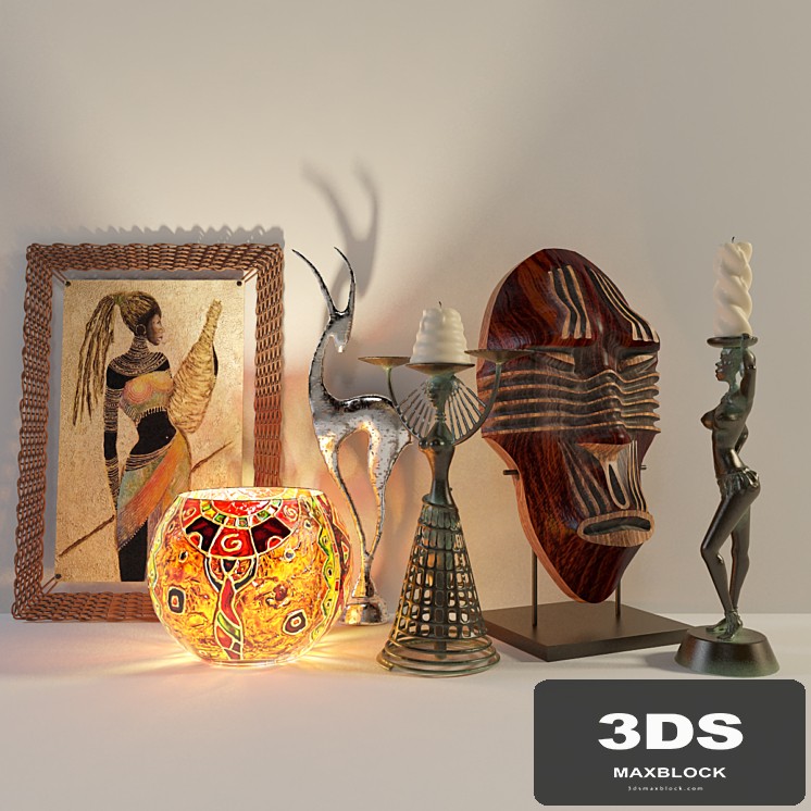Decorative set of "Africa"