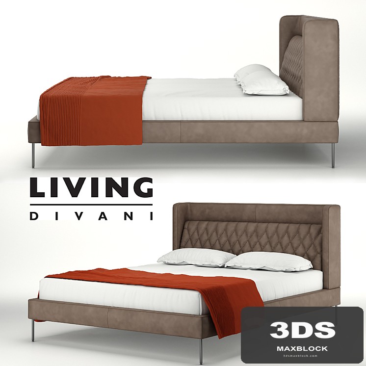 Bed Lipp bed by Living Divani