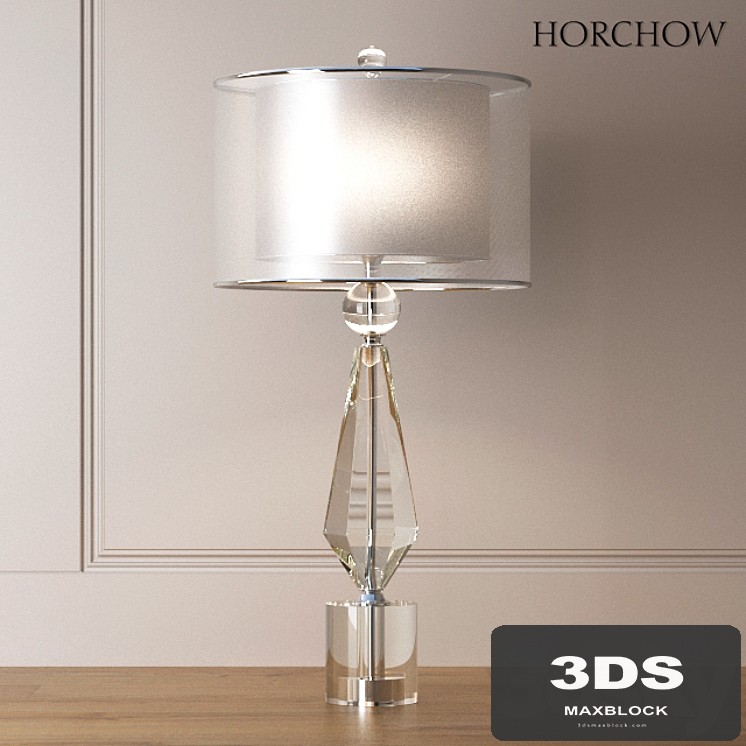 Double Shade Crystal Lamp