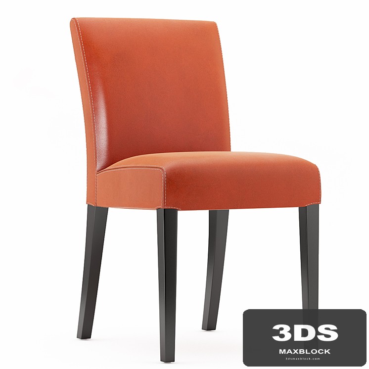 lowe-persimmon-leather-side-chair