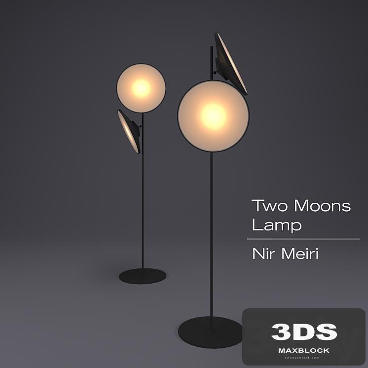 Two moon lamp