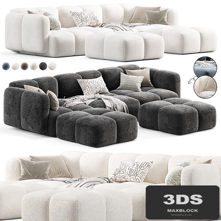 Westwing Tayla Modular Sofa with ottoman