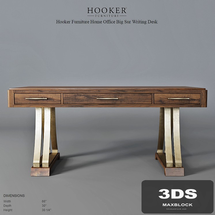 Hooker Furniture Home Office Big Sur Writing Desk2