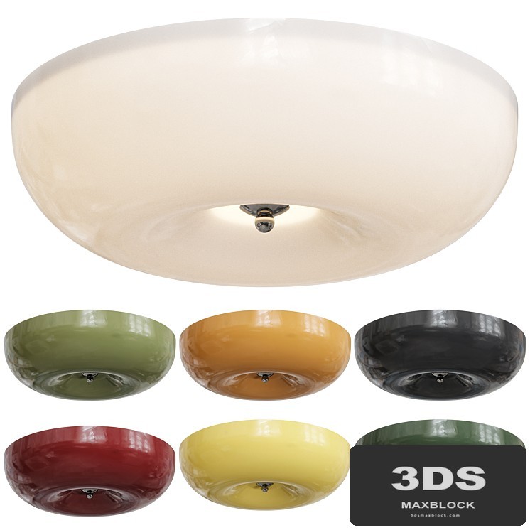 Swirl Glass Ceiling Lamp