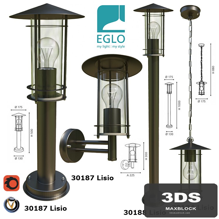 Street lights Lisio Eglo
