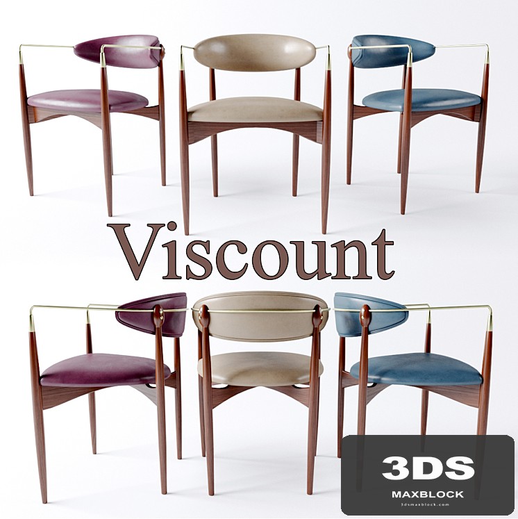Dan Johnson "Viscount" Brass Accent and Leather Armchair