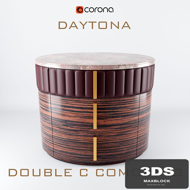 Daytona DOUBLE C COMODINO NIGHTSTAND