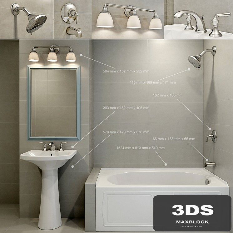 Set plumbing for the bathroom