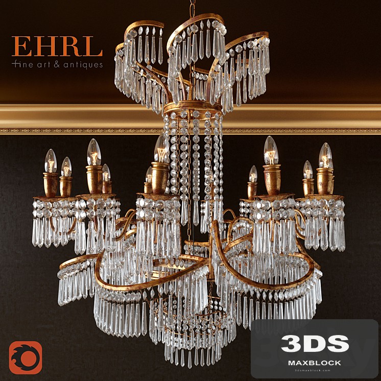 Pair of Beautiful Elegant Chandeliers Art.-Nr. 081-0160