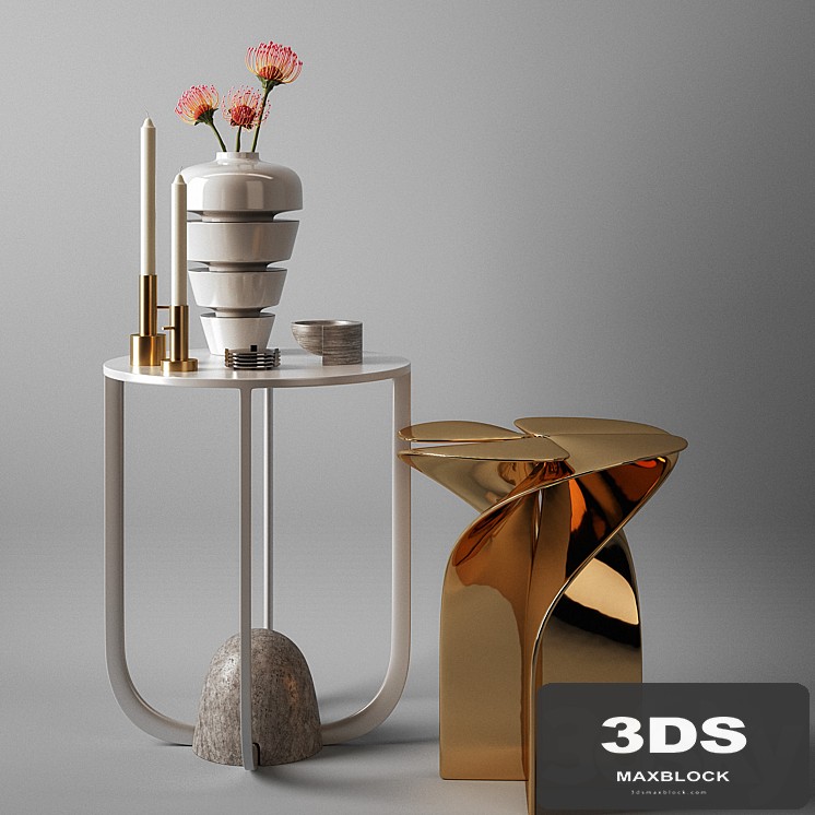 Louis Vuitton Blossom Stool with Decor