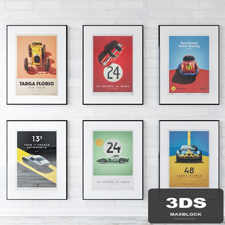 Unique &amp; Limited Race Car Posters